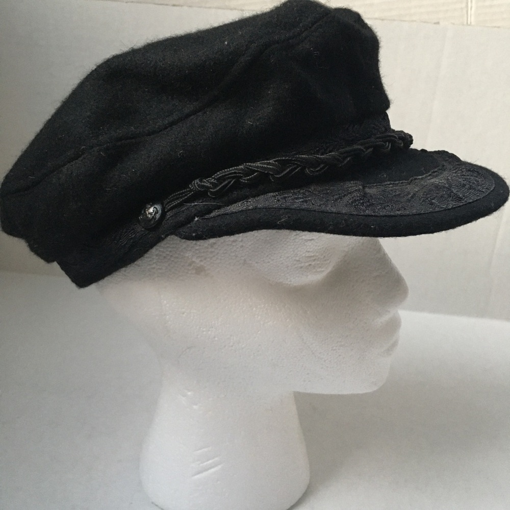 Greek Fisherman’s Black Wool Men's Cap Made In Greece